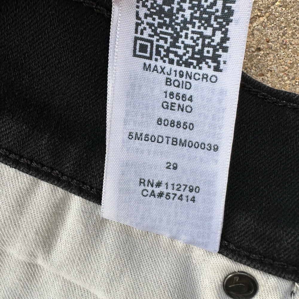 True Religion Geno Jeans Men's 29x33 Black Relaxed Slim Fit Stretch USA - Picture 9 of 16